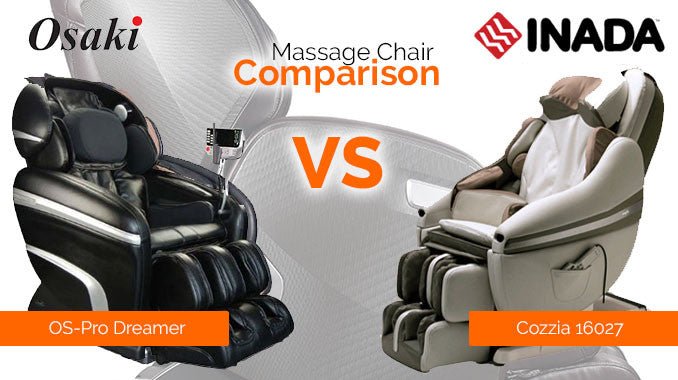Osaki OS-3D Pro Dreamer vs. Inada Sogno Dreamwave - MassageChairPlanet.com
