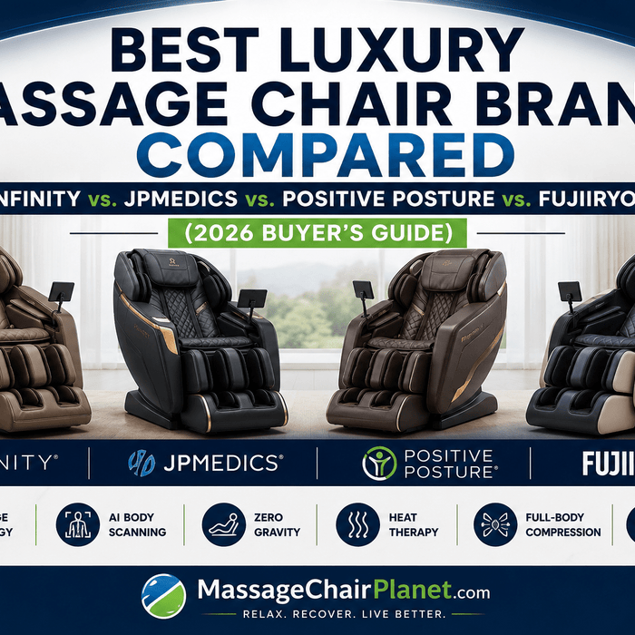 Best Luxury Massage Chair Brands Compared (Infinity vs. JPMedics vs. Positive Posture vs. Fujiiryoki) (2026 Buyer's Guide) - MassageChairPlanet.com