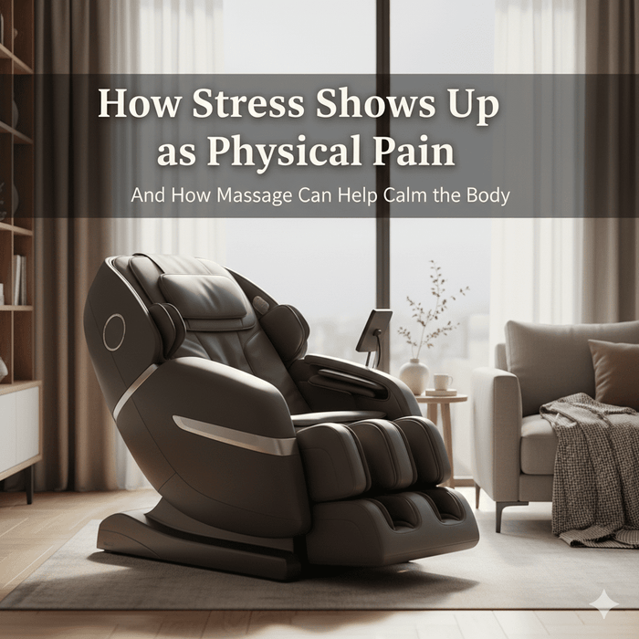 How Stress and Mental Health Challenges Can Show Up as Physical Pain — and How Massage Helps - MassageChairPlanet.com