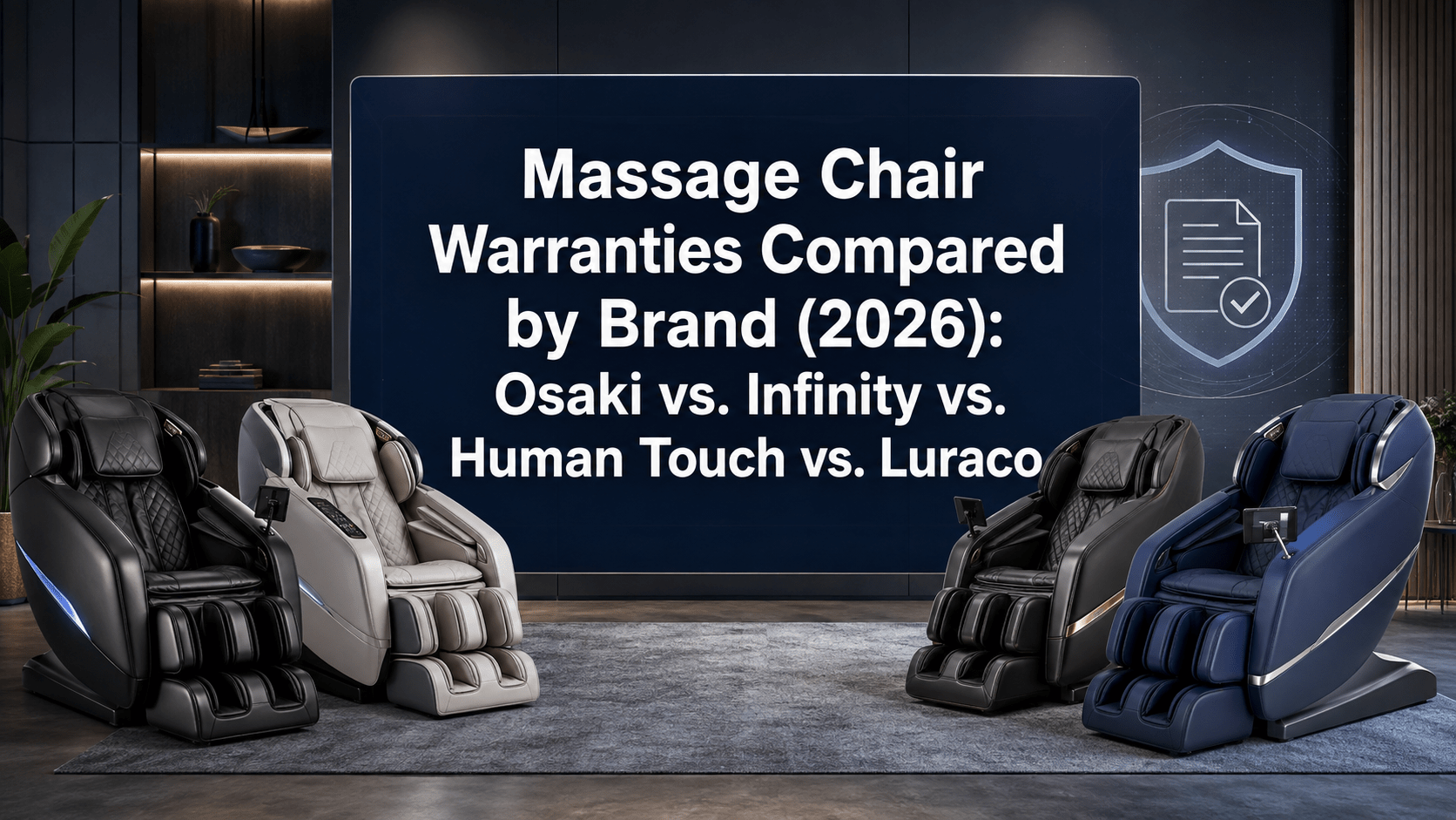 Massage Chair Warranties Compared by Brand (2026): Osaki vs. Infinity vs. Human Touch vs. Luraco - MassageChairPlanet.com