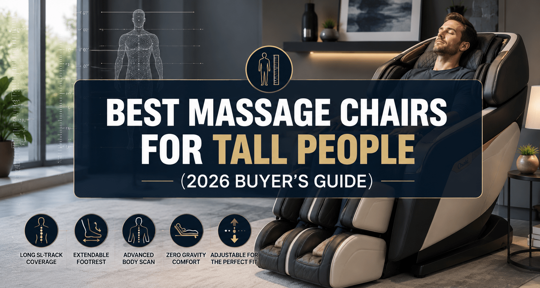 Best Massage Chairs for Tall People (2026 Buyer's Guide) - MassageChairPlanet.com