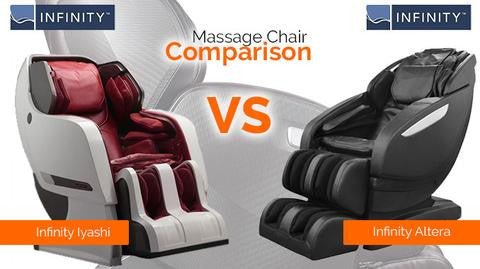 Infinity Altera vs Infinity Iyashi - MassageChairPlanet.com