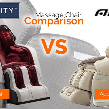 Infinity Iyashi vs Apex AP-Pro Lotus - MassageChairPlanet.com