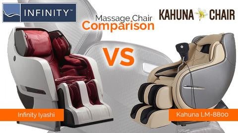 Infinity Iyashi vs Kahuna LM-8800 - MassageChairPlanet.com