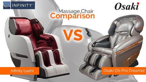 Infinity Iyashi vs Osaki OS 3D Pro Dreamer - MassageChairPlanet.com