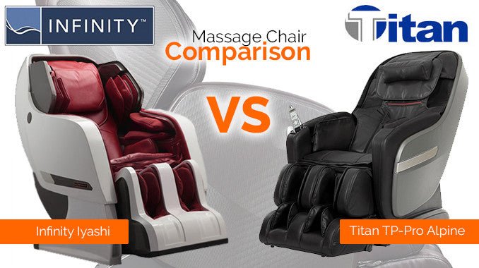 Infinity Iyashi vs Titan TP-Pro Alpine - MassageChairPlanet.com