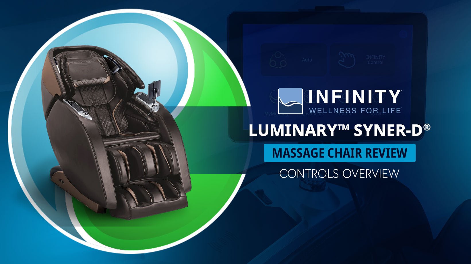 Infinity Luminary Controls Overview Video - MassageChairPlanet.com