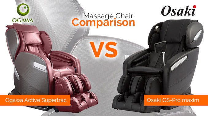 Ogawa Active Supertrac vs Osaki OS-Pro Maxim - MassageChairPlanet.com