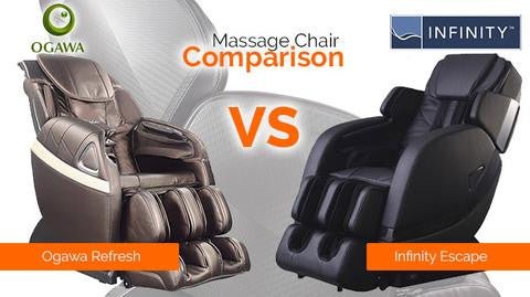 Ogawa Refresh vs Infinity Escape - MassageChairPlanet.com