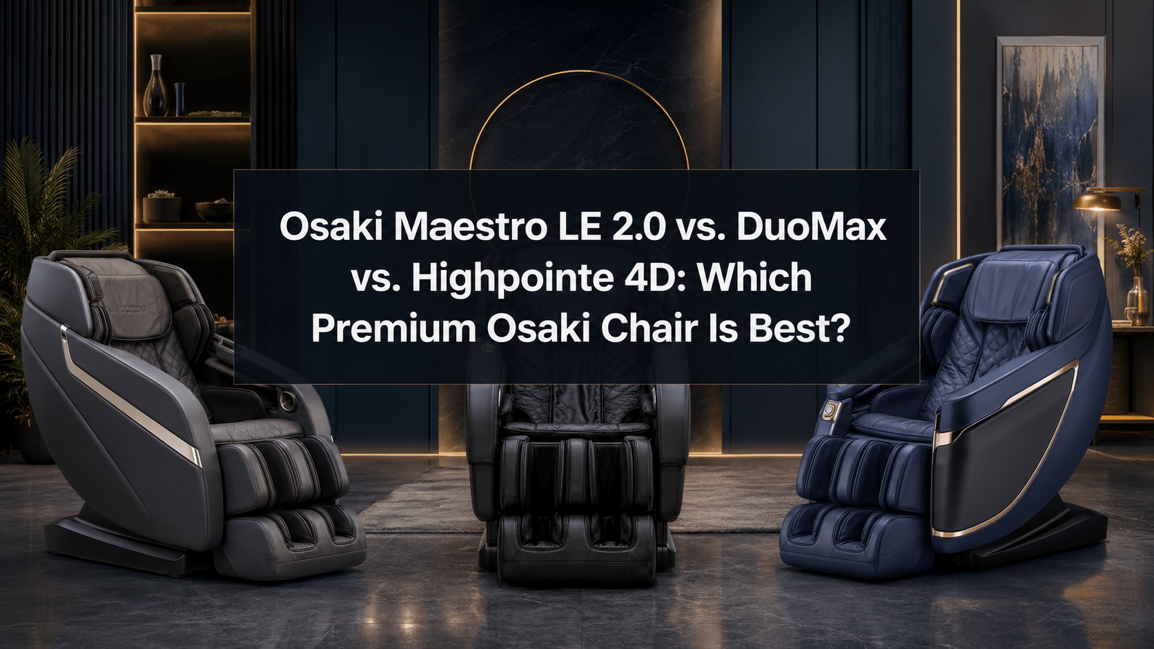 Osaki Maestro LE 2.0 vs. DuoMax vs. Highpointe 4D: Which Premium Osaki Chair Is Best? - MassageChairPlanet.com