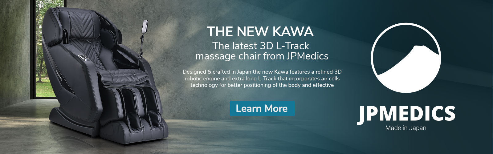 The New JPMedics Kawa 3D L-Track Massage Chair