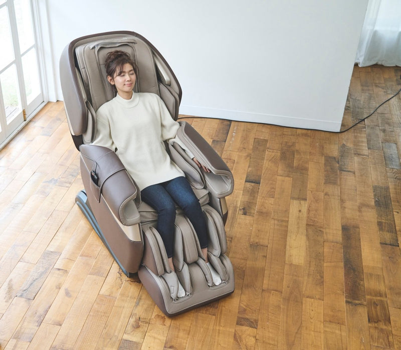 Fujiiryoki Calm Plus Flex Frame SL Track Massage Chair PM - MassageChairPlanet.com