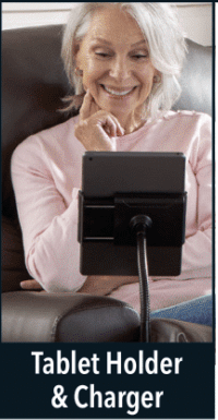 Tablet/Phone Holder with Charger ($60) - MassageChairPlanet.com