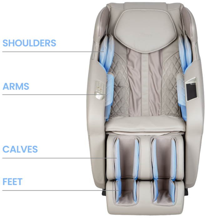 Titan Forma 3D+2D 26-cell air compression massage - MassageChairPlanet.com