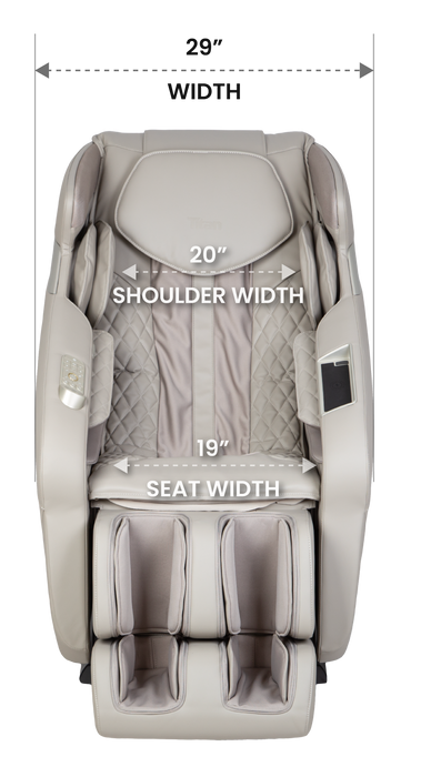 Titan Forma 3D+2D massage chair dimensions - MassageChairPlanet.com