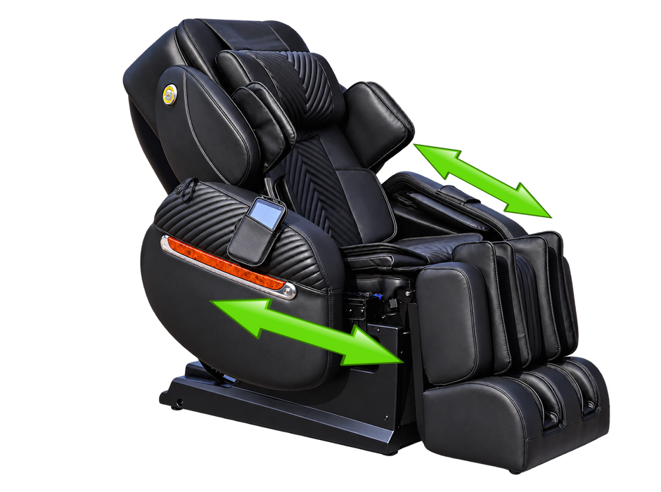 Luraco iRobotics 11 (i11) Medical Massage Chair - Black - calf and knee massage system