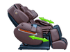 Luraco iRobotics 11 (i11) Special Edition Medical Massage Chair – chocolate, side view with arrows showing recline motion