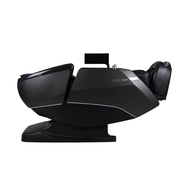 Osaki Platinum - Vanguard Duo 4D Massage Chair – black, side profile reclined in zero gravity
