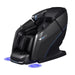 Osaki Platinum - Vanguard Duo 4D Massage Chair – black, three-quarter front view with floor light projection