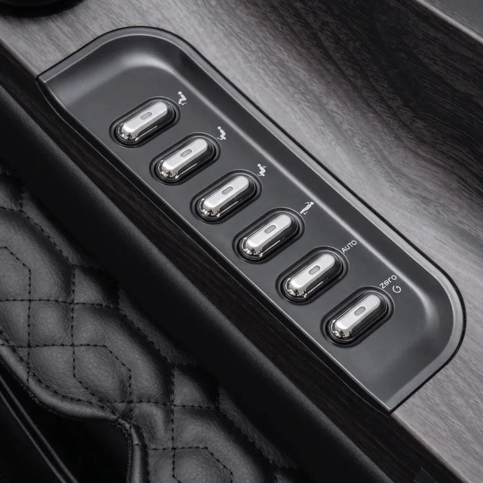 Osaki Platinum - Vanguard Duo 4D Massage Chair – close-up of armrest control buttons