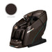 Osaki Platinum - Vanguard Duo 4D Massage Chair – Brown, three-quarter front view with color swatch