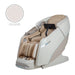 Osaki Platinum - Vanguard Duo 4D Massage Chair – Taupe, three-quarter front view with color swatch