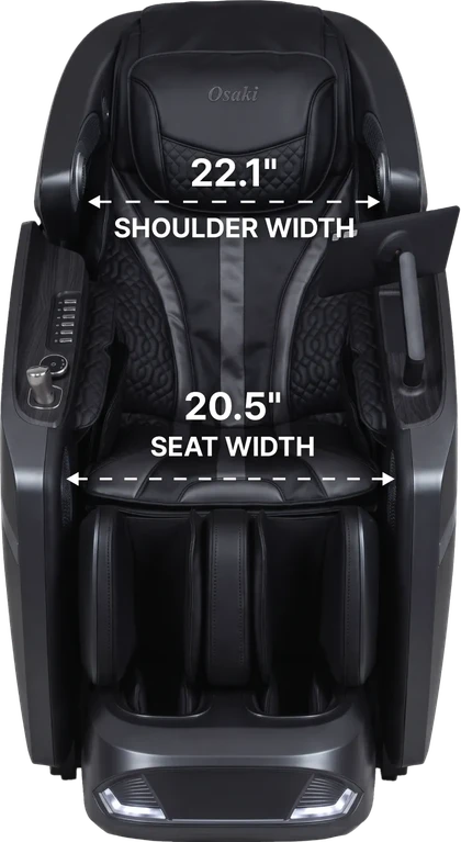 Osaki Vanguard Duo 4D shoulder and seat width