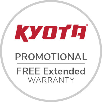 Kyota's Free Promo Warranty (5-Yr parts 5-Yr labor)